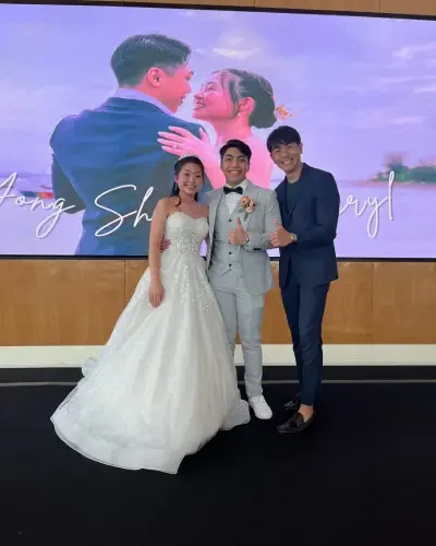 Yong Sheng & Sheryl wedding hosted by Emcee Rayson Soh at Conrad Singapore Marina Bay, Singapore